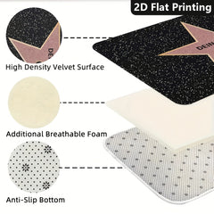 1Pc Soft Warm Flannel Non Slip Indoor/Outdoor Entryway Mat