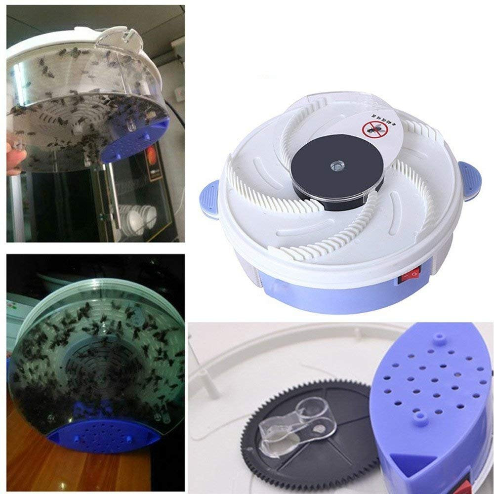 Electric Fly Trap Device with Trapping Food