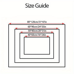 1pc Geometric Pattern Design Durable Front Door Mat Welcome Mat Outdoor and Indoor Entryway Mat Bedside Mat Bathroom Mat Small Mat Suitable for Spring Summer Autumn and Winter Seasons