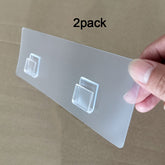 2pcs Punch free Traceless U shaped Card Buckle Patches Used for Hooks Iron Racks Wall Hanging U shaped Strong Card Buckles