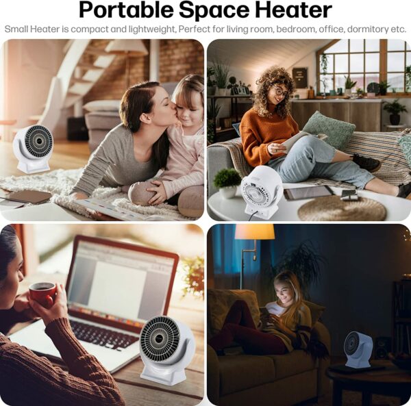 XF0777 Portable Desktop Large Heating Area Fan 608 800W