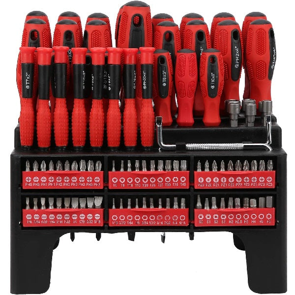 100 Piece Screw Driver & Drill Bit Set