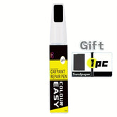 2pcs Set: Touch Up Pen + Sandpaper New Style Repair Paint Pen with Non Oiliness Scratch Remover for Bodywork and Vehicle Universal Car Paint Scratch Repair for