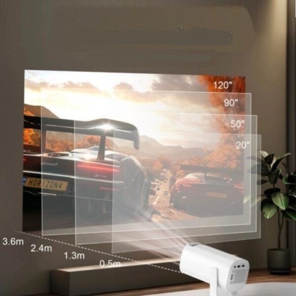 Y5S 2.4ghz Wireless Game Projector With 2 Game Controls And Remote Control