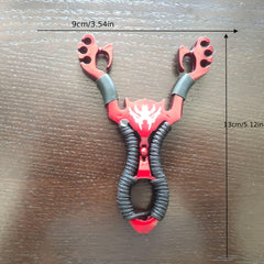 4pcs High Performance Slingshot Launcher Set Quick Press Rubber Bands Durable & Portable Must Have for Outdoor Adventures Shooting Games & Fishing Fun Great for Adult Leisure Shooting Ideal Gift for Camping & Outdoor Activities Zinc Alloy Materi