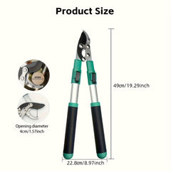 1pc Heavy Duty Pruning Shears Multi Functional Garden Branch Cutter High Quality Labor Saving Home Gardening Tool for Agriculture & Sanitation Trimming Branches of Fruit Trees and Flowers in Nurseries Bonsai Potted Plants. Ideal Landscaping Tree