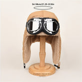 Pilot'S Winter Ear Protecting Hat for Men And Women Warm Cap Suitable for Cycling in The Northeast for Train Drivers.