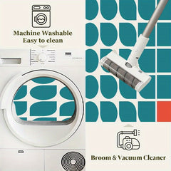 1pc Geometric Pattern Design Durable Front Door Mat Welcome Mat Outdoor and Indoor Entryway Mat Bedside Mat Bathroom Mat Small Mat Suitable for Spring Summer Autumn and Winter Seasons