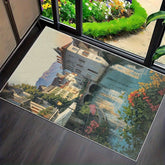 1Pc Vintage Parisian Eiffel Tower Welcome Mat Durable Polyester