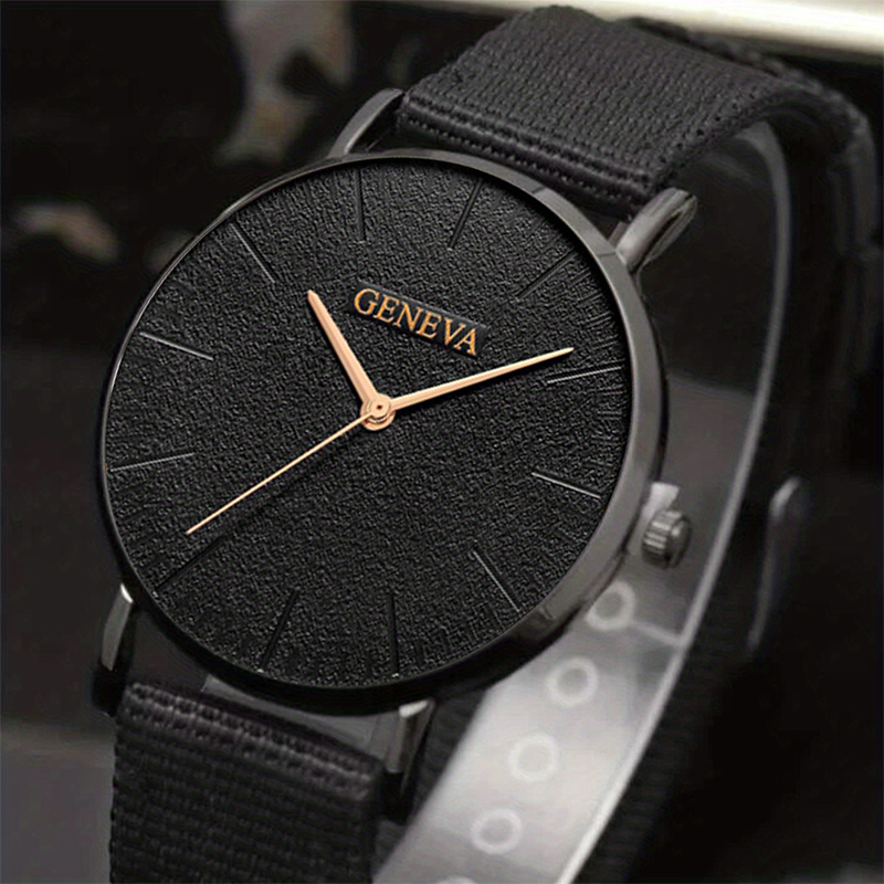 1 Piece Casual Business Men's Quartz Watch And 3 Pieces Bracelets