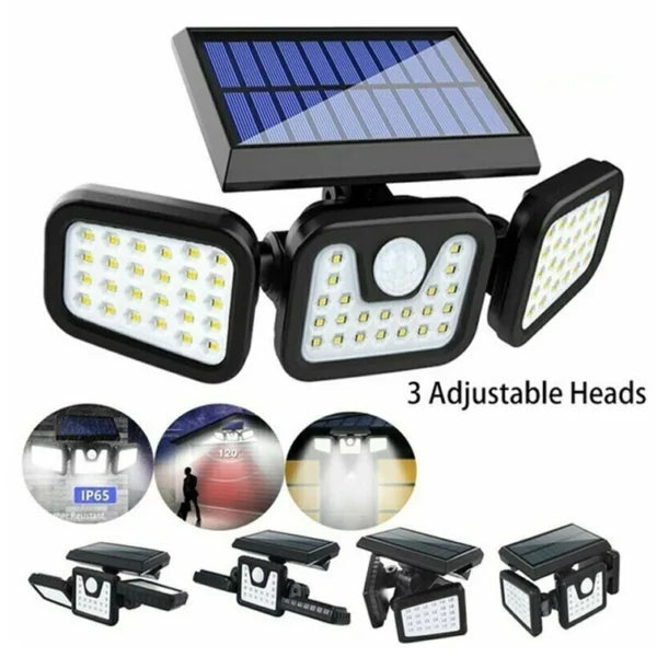 FA-1725A Split Solar Powered LED Wall Light 2400Mah Battery With Motion Sensor