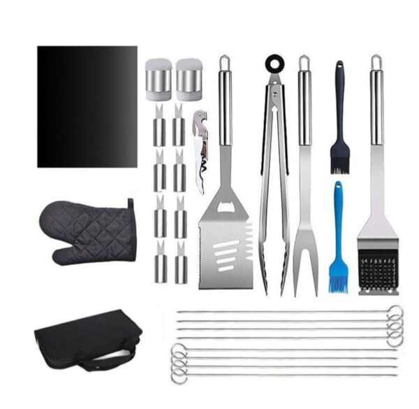 1831516 Stainless Steel Braai BBQ Tools Set Accessories 25pcs