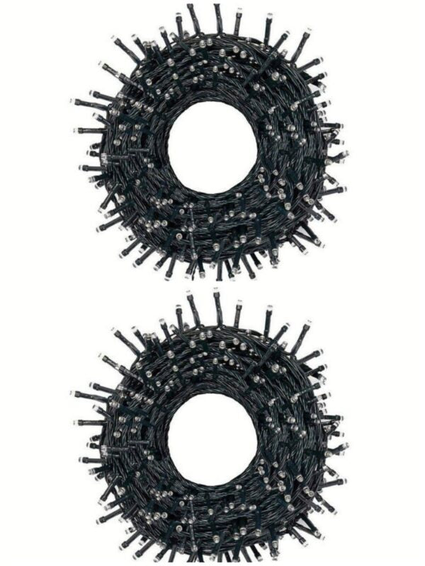 LED Inter-connecting Black Cable Fairy Light White 10M