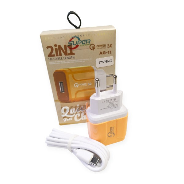 Super Electronics AG-11 Type C USB Charger