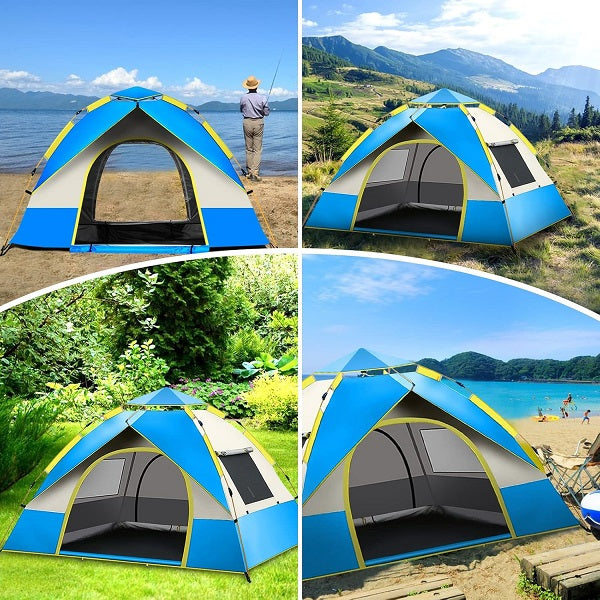 Jiageng JG20375530 Fully Automatic Floor Tent 2 Doors And 2 Windows 2m x 1.5m x 1.25m
