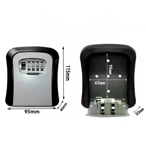 Jiageng JG20375486 4 Digit Combination Key Safe Storage Lock Box