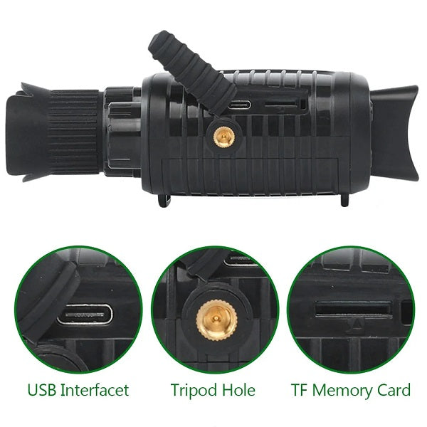 XF0857 Night Vision Monoculars 1080p 7 Speed Infrared Adjustment R1