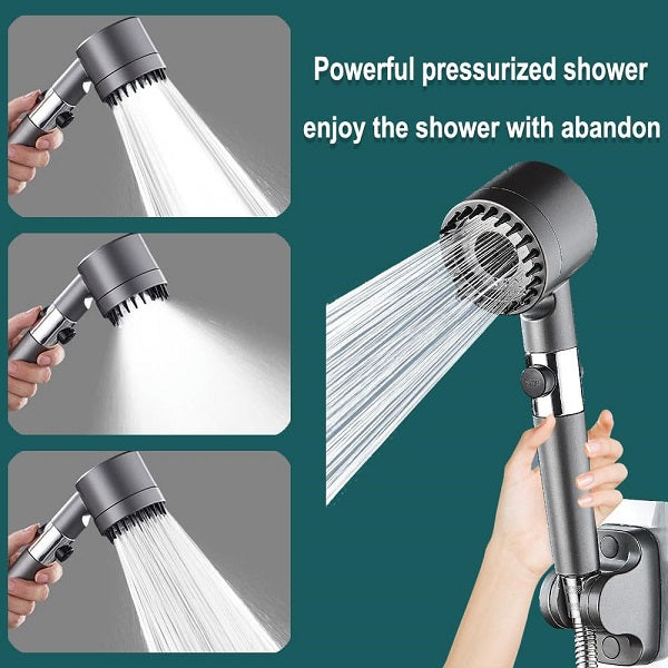 JG20375496 Hand-held Filtered Pressure Shower Head With Three Modes
