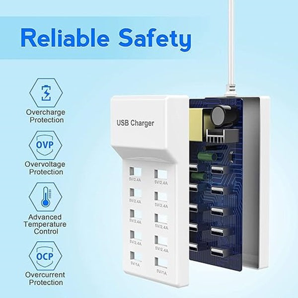 CH-650 Treqa 6USB Port + 4PD USB Hub