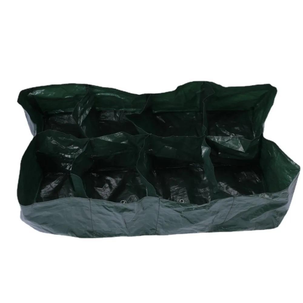 Classic Lightweight Grow Bags with Drainage Holes - Breathable Flower and Vegetable Planters for Indoor and Outdoor, Plastic Floor Standing Garden Planters with Lattice Pattern
