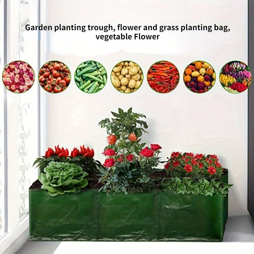 Classic Lightweight Grow Bags with Drainage Holes - Breathable Flower and Vegetable Planters for Indoor and Outdoor, Plastic Floor Standing Garden Planters with Lattice Pattern