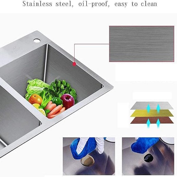 JG20375639 XUFU Stainless Steel Sink 80cm x 45cm x 20CM