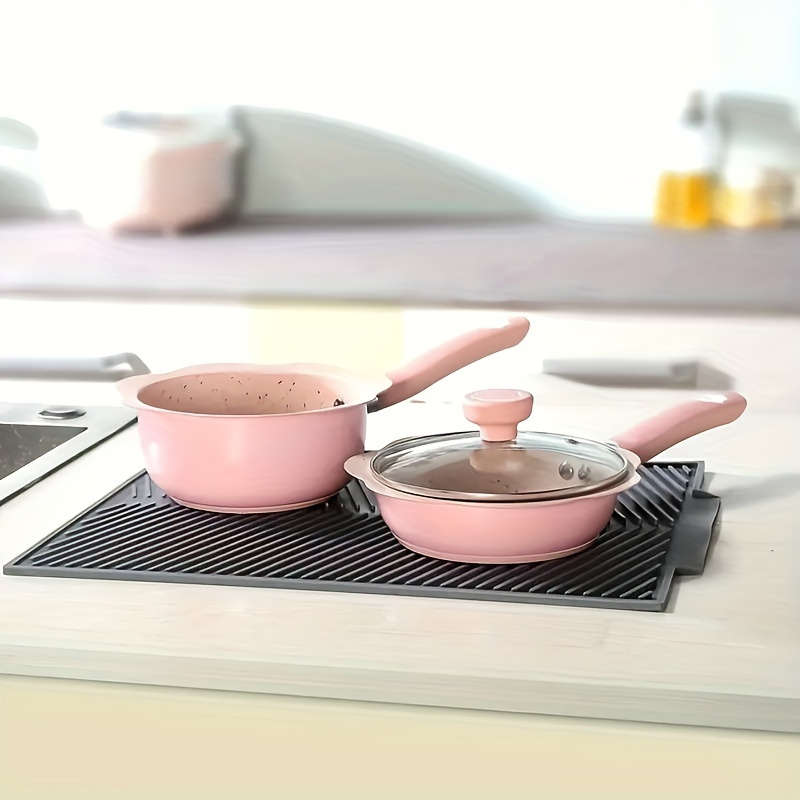 Silicone dish drying mat
