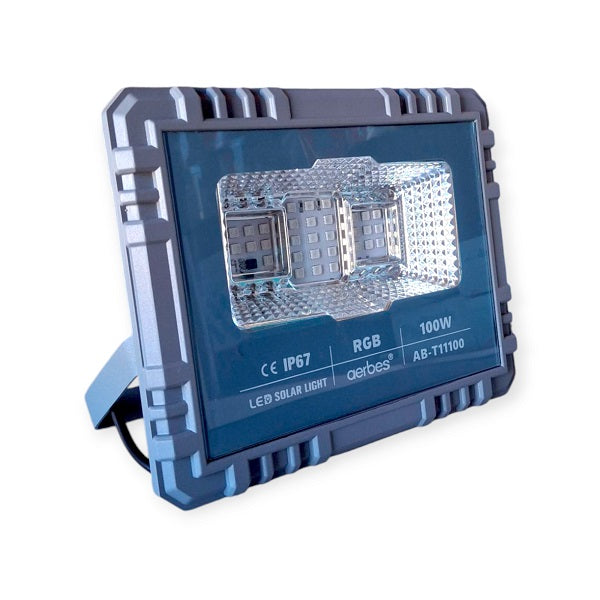 Aerbes AB-T11100 100W 31LED Solar RGB Flood Light 5000mah Battery With Remote Control