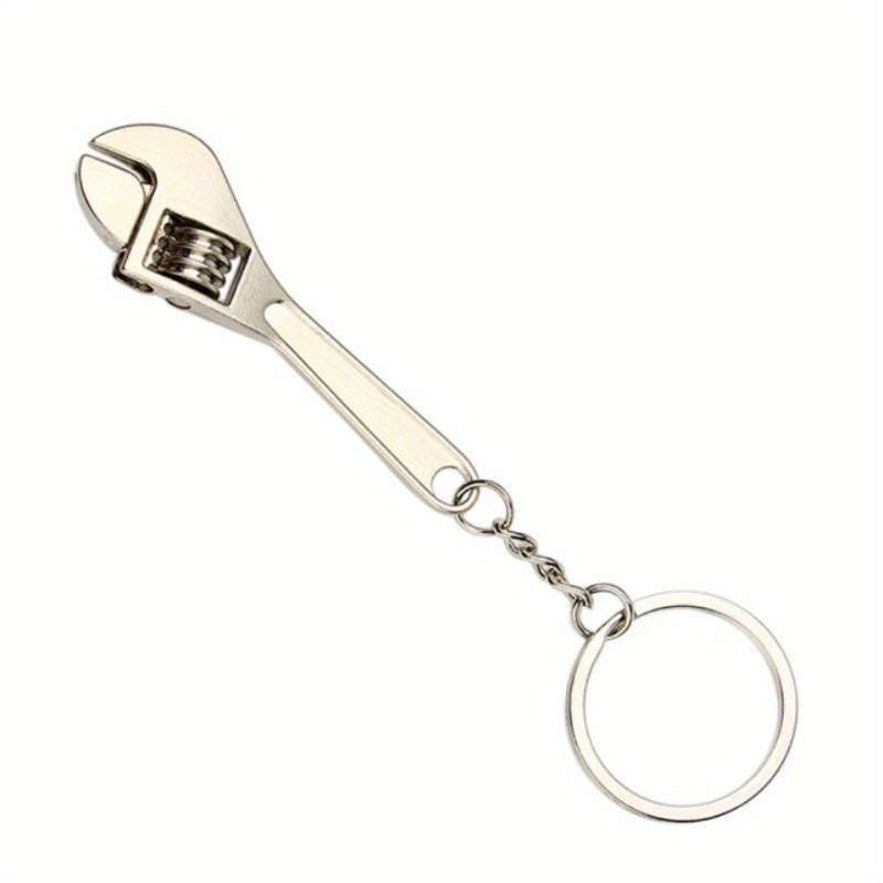 1pc Stainless Steel Mini Wrench Keychain