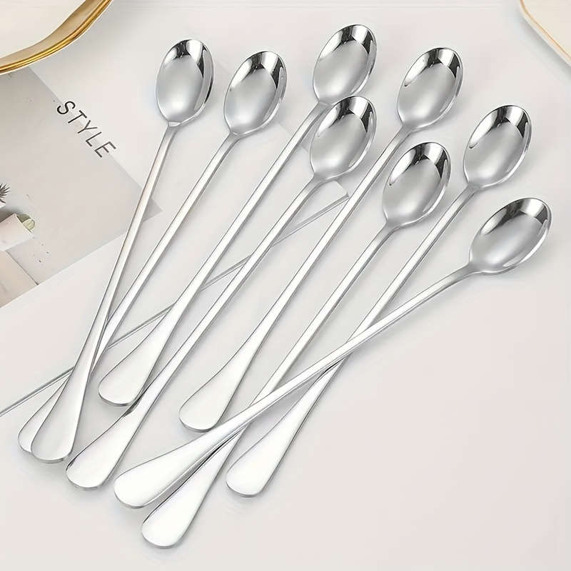 Stainless steel long handle ice tea spoon