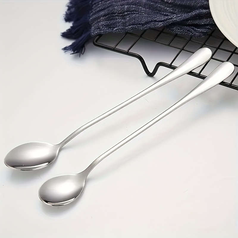 Stainless steel long handle ice tea spoon