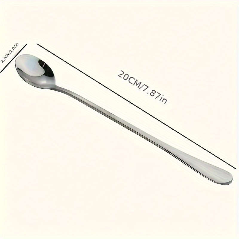 Stainless steel long handle ice tea spoon