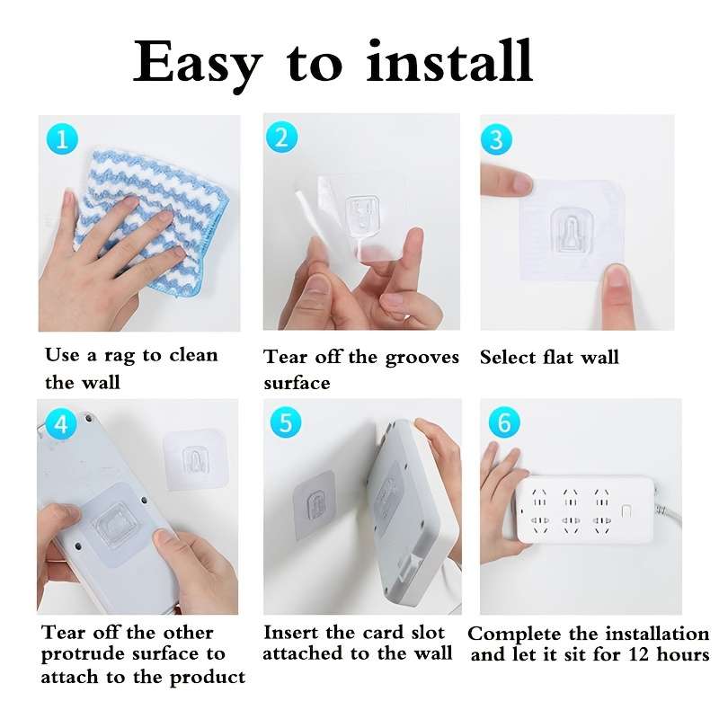 10 pairs of strong hooks, traceless and practical