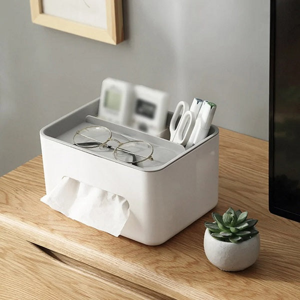 JG20375691 Tissue Paper Box With Phone Holder For Home Office