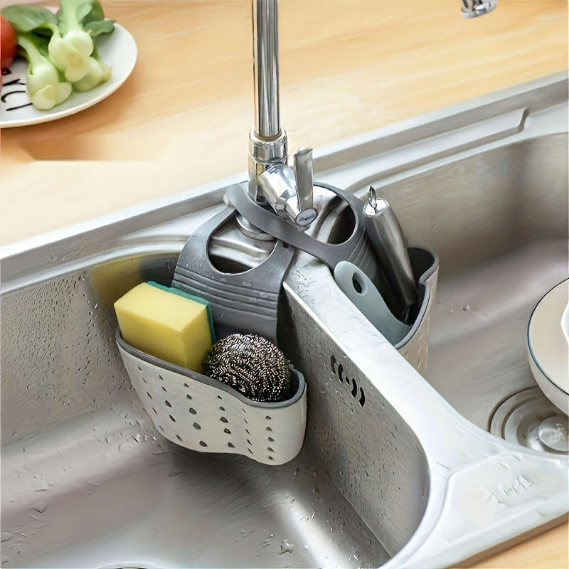 Modern Plastic Hanging Sink Organizer Kitchen Storage Rack(副本)
