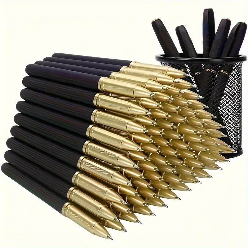 10 Pack Ultra Fine Tip Black Gel Pen Signature Pen Black Carbon Pen Water Pen Practice Large Capacity