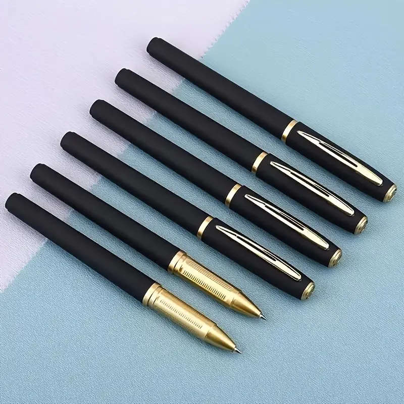 10 Pack Ultra Fine Tip Black Gel Pen Signature Pen Black Carbon Pen Water Pen Practice Large Capacity