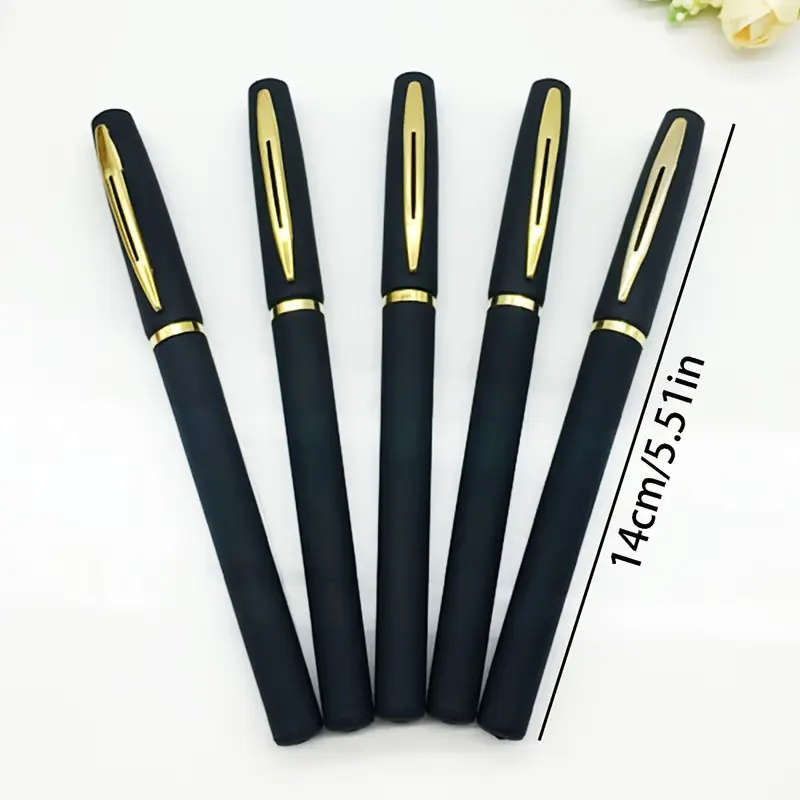10 Pack Ultra Fine Tip Black Gel Pen Signature Pen Black Carbon Pen Water Pen Practice Large Capacity