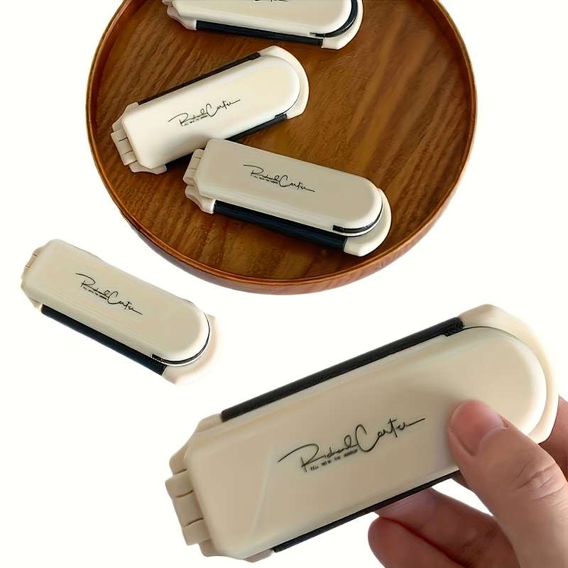 1 x Travelmate Portable Folding Hairbrush with Built-in Mirror - Anti-Static