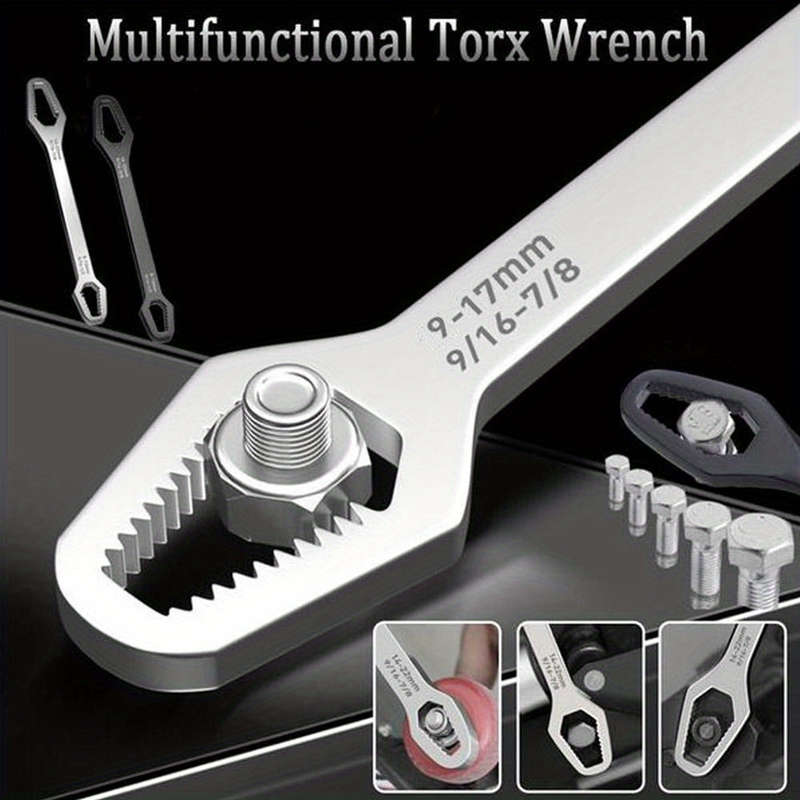 1 piece universal self-adjusting multi-function wrench