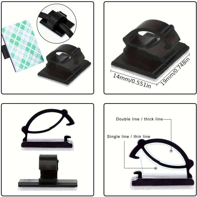 Adhesive Cable Clamps