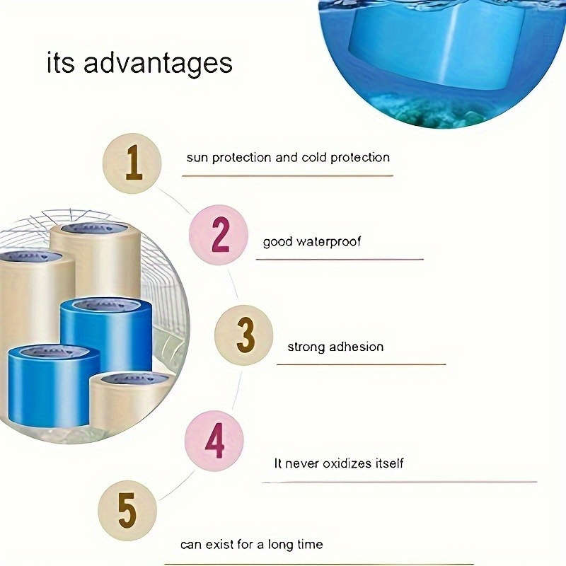 1 piece of heavy duty clear polyethylene repair tape