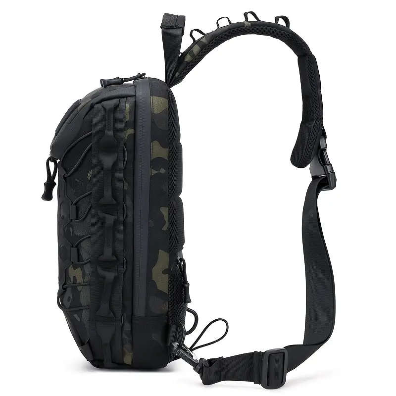 1pcs Large Capacity Camouflage Tactical Chest Bag Durable Waterproof Oxford Cloth