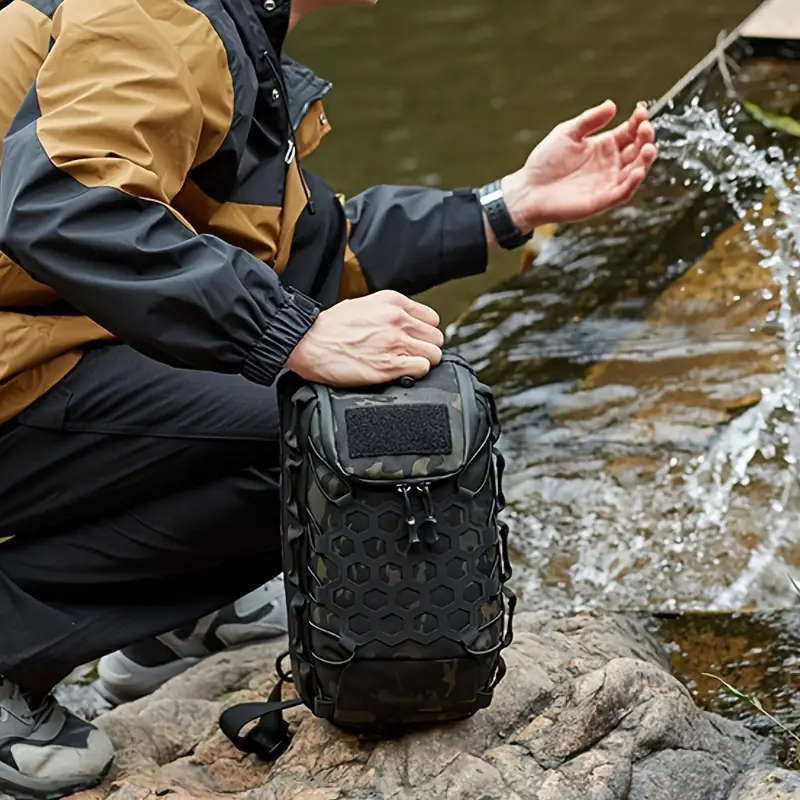 1pcs Large Capacity Camouflage Tactical Chest Bag Durable Waterproof Oxford Cloth