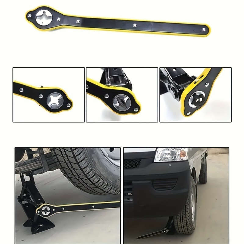 Engineer Heavy Duty Iron Scissor Jack Ratchet Wrench