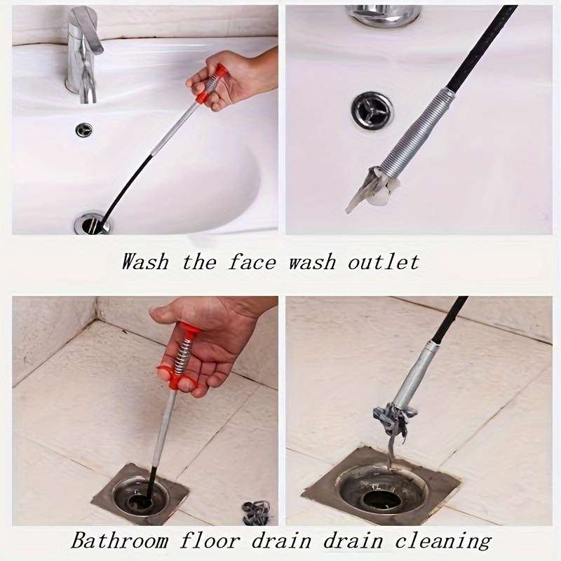 1 piece multifunctional metal pipe snake
