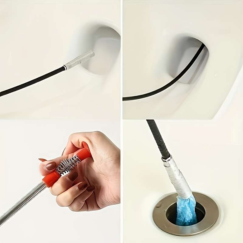 1 piece multifunctional metal pipe snake