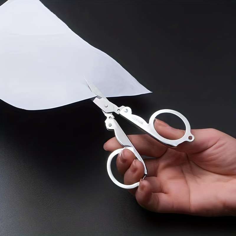 1pcs Small Folding Scissors Portable Travel Scissors Stainless Steel Scissors Mini Scissors for Home