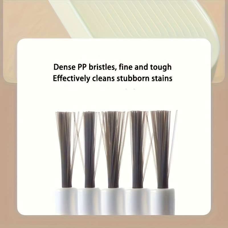 Multifunctional flexible crevice brush, cup cover groove, pacifier and bottle crevice brush, household soft bristle