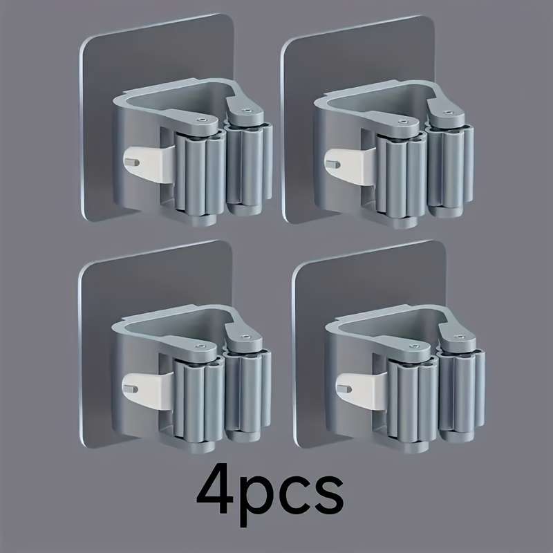 4pcs ABS mop broom holder